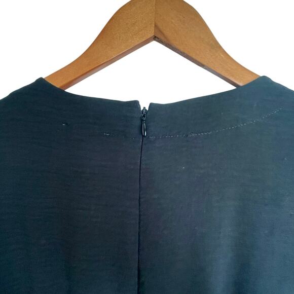 Calvin Klein Black Wide Leg Jumpsuit Size 2 Sleeveless Belted Closet Basic Work - Picture 7 of 10